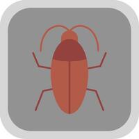 kakkerlak vlak ronde hoek icoon vector