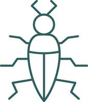 insect lijn helling ronde hoek icoon vector