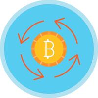 circulaire economie vlak multi cirkel icoon vector