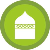 Islamitisch architectuur glyph multi cirkel icoon vector