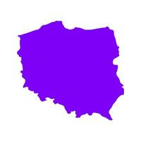 Polen kaart op een achtergrond vector