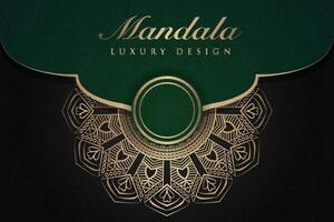 luxueus mandala achtergrond en banier ontwerp, geschikt voor ontwerp Sjablonen voor groet kaarten vector