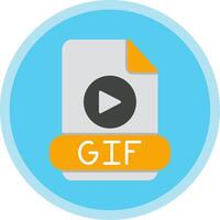 gif vlak multi cirkel icoon vector