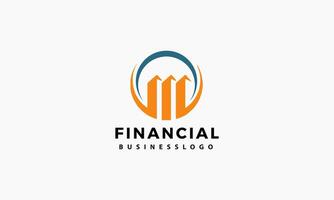 financieel logo ontwerp sjabloon vector