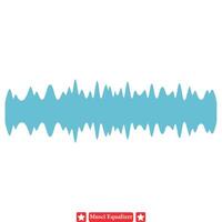 creatief muziek- equalizer ontwerpen in levendig geluid visuals vector