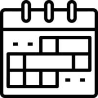 kalender icoon voor schema herinnering symbool beeld Aan de wit achtergrond vector