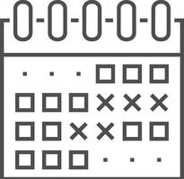 kalender icoon voor schema herinnering symbool beeld Aan de wit achtergrond vector