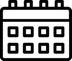 kalender icoon voor schema herinnering symbool beeld Aan de wit achtergrond vector