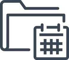 kalender icoon voor schema herinnering symbool beeld Aan de wit achtergrond vector