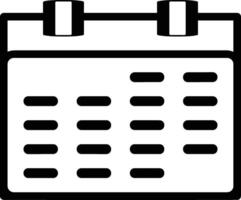 kalender icoon voor schema herinnering symbool beeld Aan de wit achtergrond vector