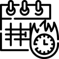 kalender icoon voor schema herinnering symbool beeld Aan de wit achtergrond vector
