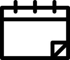 kalender icoon voor schema herinnering symbool beeld Aan de wit achtergrond vector