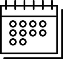 kalender icoon voor schema herinnering symbool beeld Aan de wit achtergrond vector