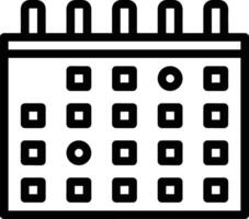 kalender icoon voor schema herinnering symbool beeld Aan de wit achtergrond vector