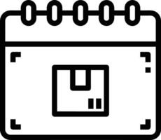 kalender icoon voor schema herinnering symbool beeld Aan de wit achtergrond vector