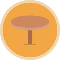 ronde tafel vlak multi cirkel icoon vector