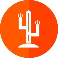 cactus glyph rood cirkel icoon vector