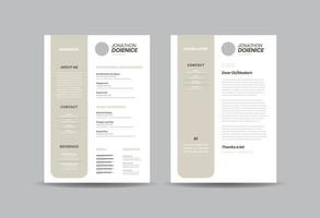 curriculum vitae cv cv sjabloonontwerp of persoonlijke gegevens voor sollicitatie vector