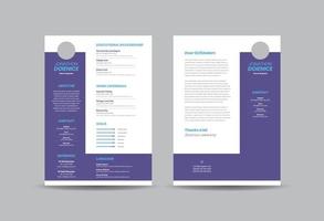 curriculum vitae cv cv sjabloonontwerp of persoonlijke gegevens voor sollicitatie vector