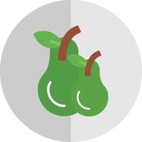 avocado vlak schaal icoon vector
