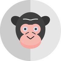 gorilla vlak schaal icoon vector