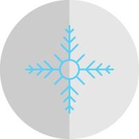 sneeuwvlok vlak schaal icoon vector