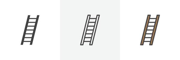 ladder icoon reeks vector