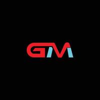 gm brief eerste logo ontwerp vector