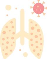 de longen en de coronavirus zijn getoond vector