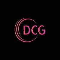 dcg brief eerste logo ontwerp vector