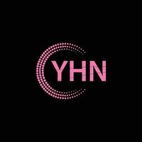 yhn brief logo creatief ontwerp vector