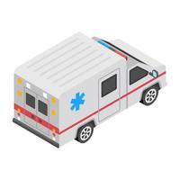 trendy ambulance concepten vector