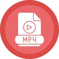 mp4 glyph multi cirkel icoon vector