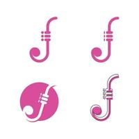 jazz muziek pictogram vector illustratie ontwerp