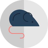 Rat vlak schaal icoon vector