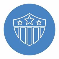 usa badge icoon blue.eps vector