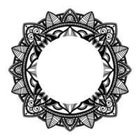 grafische ronde traditionele mandala abstract geïsoleerd in witte background.boho Indiase shape.ethnic oosterse stijl. vector