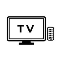 TV pictogrammen set. televisie icoon vector