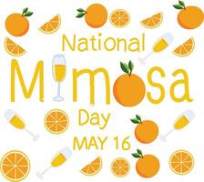 nationaal mimosa dag vector