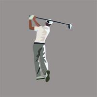 golfman illustratie ontwerp geïsoleerd in wit achtergrond vector
