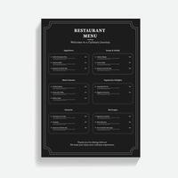 restaurant voedsel menu ontwerp sjabloon vector