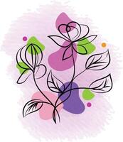 bloemen wilde bloemen ontwerp vector