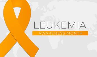 leukemie kanker bewustzijn maand achtergrond illustratie banier vector