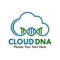 wolk dna symbool logo sjabloon illustratie vector