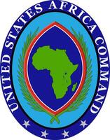 embleem van Verenigde staten Afrika commando vector