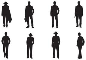 Mens silhouet bundel ontwerp vector