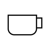 koffiekopje pictogram op witte achtergrond vector