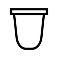 koffie capsule icoon Aan wit achtergrond vector