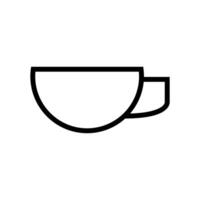 koffiekopje pictogram op witte achtergrond vector