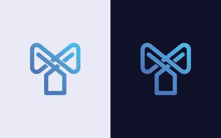creatief en minimaal kleurrijk brief t oneindigheid logo sjabloon. modern grenzeloos kleurrijk logo vector